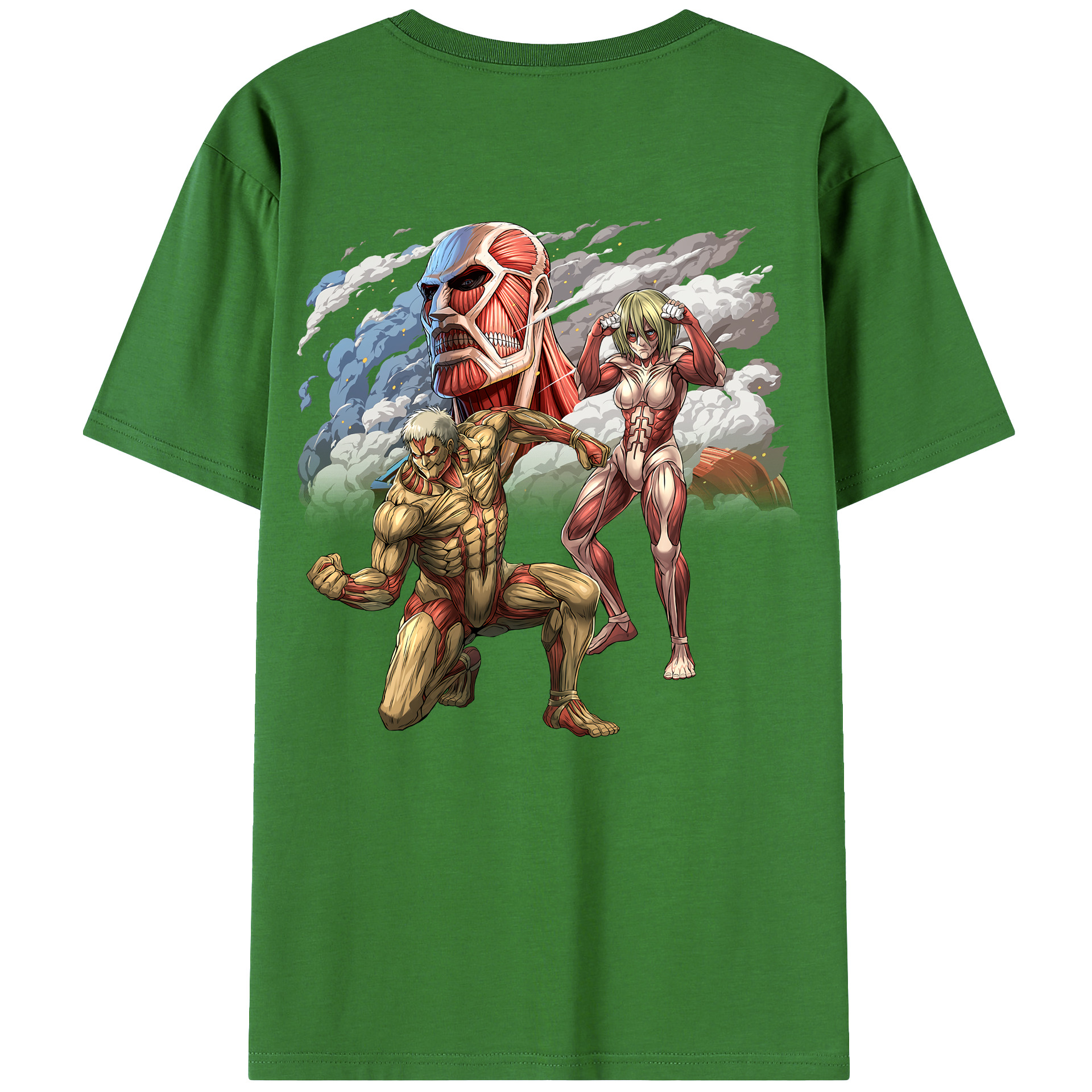 （画像用） 進撃の巨人 Attack on Titan レディース半袖Tシャツ(バックプリント)